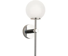 Sieninis šviestuvas VICTORIA, G9, baltos/chromo sp., IP44, 4344000
