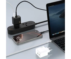 Dudao A28PEU PD 45W GaN 2xUSB Wall Charger - Juodas