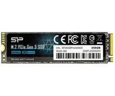 Ausinės Silicon Power A60 SSD 256GB M.2 PCIe NVMe Gen3x4 TLC 2100/1200 MB/s (SP256GBP34A60M28)