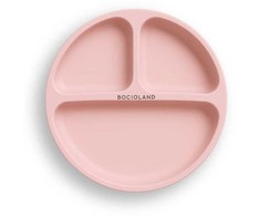 Bocioland Silicone trijų dalių PLOKŠTĖ su siurbtuku vaikams ir kūdikiams