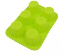 Silikoninė mini keksiukų forma (6 vnt.)
