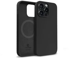 Crong Color Cover Magnetic - dėklas skirtas Apple iPhone 15 Pro MagSafe Juodas