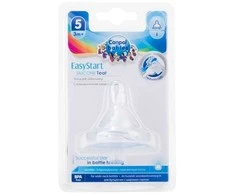 CANPOL 21/724 EasyStart plačios burnos buteliuko žindukas silikoninis 3-Flow 1vnt