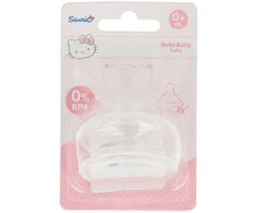 Hello Kitty - Silicone nipple for 0 m + bottle (2 pcs)