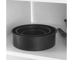 Silikoninių virtuvės įrankių rinkinys Salter Bakes, 8 vnt., juodas