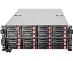 SilverStone SST-RM43-324-RS, Rack, Server-case - juodas/red, 4 Hheneinheiten