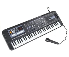 Vaikiška klaviatūra Lean Toys MQ-6102 su mikrofonu, 61 klavišas