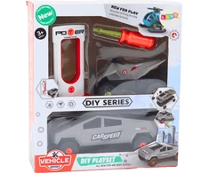 Lean Toys Modernus automobilio ir keturračio rinkinys su įkrovimo stotele