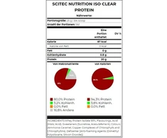 Skaidrūs išrūgų baltymai Scitec IsoClear Protein 1025 g, mangų ir persikų skonio