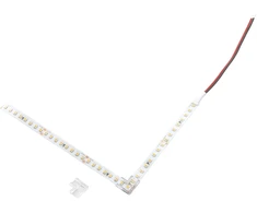 Skaidrus kampinis sujungimas 24V LED juostai
