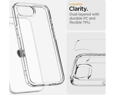 Skaidrus Spigen Ultra Hybrid“ dėklas iPhone 16e“