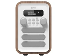 Skaitmeninis radijas Denver DAB-48WHITE, baltas, medžio spalvos