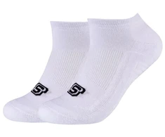 Skechers 2 poros pagrindinės amortizuojančios sportinio stiliaus kojinės SK43024-1000 Baltos 39-42