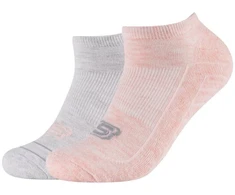 Skechers 2 poros paprastos amortizuojančios sportinių batų kojinės SK43024-4281 pilkos 39-42