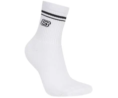 Skechers 3 porų moteriškų žemų kojinių rinkinys S601827-WHT, baltos, 39–42 dydis