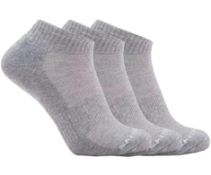 Skechers 3 porų unisex kilpinės medžiagos ketvirtinės kojinės S111035-039 pilkos 35-38