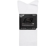 Skechers 3 porų unisex kojinės, ne kilpinės, trumpos, S601102-100, baltos, 43-46
