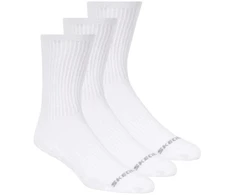 Skechers 3 porų unisex kojinės, ne kilpinės, trumpos, S601102-100, baltos, 43-46