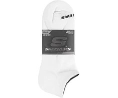Skechers 3 porų unisex ne kilpinės pėdutės (no show) S114041-100 baltos 39-42