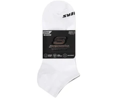 Skechers 3 porų unisex pėdučių tipo kojinės be kilpinio audinio S114041-107 baltos 39-42
