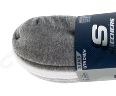 Skechers 3 porų vyriškos trumpos „Colorbloc“ kojinės S118998-GRY, pilkos, 43-46