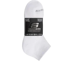 Skechers 5 porų unisex 1/2 terry tipo ketvirčio ilgio kojinės S602095-100 baltos 39-42