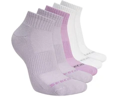 Skechers 5 porų unisex pusiau kilpinės ketvirtinės kojinės S602095-501 violetinės 35-38