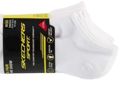 Skechers 6 poros Vyriškos Medvilninės Kojinės S117809-WHT Balta 41-46
