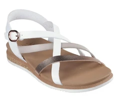 Skechers Bobs Desert Kiss Low sandalai - Peak Rank W 114709-WHT