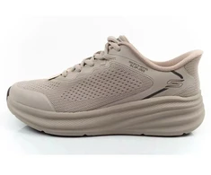 Skechers Bobs Skillz vyriški sportbačiai smėlio spalvos, lengvai įsispiriami