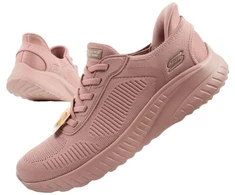 Skechers Bobs Squad-Chaos moteriški patogūs SLIP-INS rožiniai sportbačiai