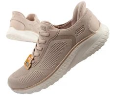 Skechers Bobs Squad Chaos SLIP-INS moteriški sportbačiai smėlio spalvos