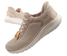 Skechers Bobs Squad Chaos SLIP-INS moteriški sportbačiai smėlio spalvos