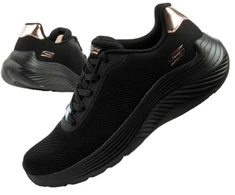 Skechers Bobs Squad Waves juodi, lengvi, madingi moteriški sportiniai bateliai
