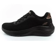 Skechers Bobs Squad Waves juodi, lengvi, madingi moteriški sportiniai bateliai