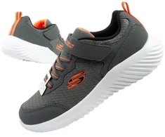 Skechers Bounder vaikiški sportiniai batukai su lipukais, lengvi, madingi pilki