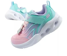 Skechers Color Breeze LED vaikiški sportiniai bateliai mergaitėms turkio spalvos