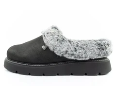 Skechers Cozy Blend moteriški šlepečių tipo batai, apšiltinti įsispiriami sportbačiai