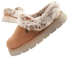 Skechers Cozy Blend moteriški šlepečių tipo batai, apšiltinti įsispiriami sportbačiai