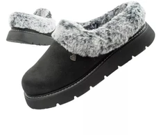 Skechers Cozy Blend moteriški šlepečių tipo batai, apšiltinti įsispiriami sportbačiai