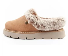 Skechers Cozy Blend moteriški šlepečių tipo batai, apšiltinti įsispiriami sportbačiai
