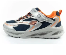Skechers Glow Strider LED vaikiški sportiniai batukai berniukams, sidabriniai