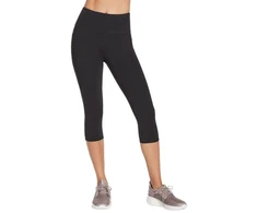 Skechers Go Walk Aukšto liemens Kapri Šortai W2CP2-BLK Juoda XS