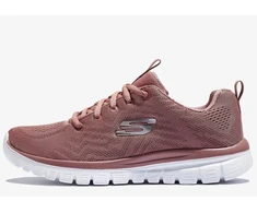 Skechers Graceful Get Connected rožiniai moteriški sportbačiai (12615-MVE)
