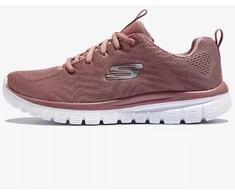 Skechers Graceful Get Connected rožiniai moteriški sportbačiai (12615-MVE)