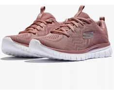 Skechers Graceful Get Connected rožiniai moteriški sportbačiai (12615-MVE)