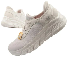 Skechers moteriški sportiniai batai Bobs B Flex SLIP-INS kreminiai patogūs