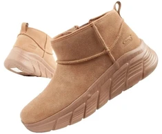 Skechers moteriški žieminiai odiniai aulinukai su pašiltinimu, rudi