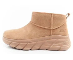 Skechers moteriški žieminiai odiniai aulinukai su pašiltinimu, rudi