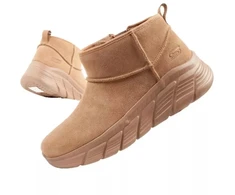 Skechers moteriški žieminiai odiniai aulinukai su pašiltinimu, rudi